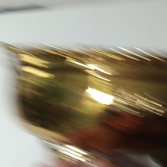 Solid Brass Lacquered Footed Bowl Or Planter. Beautiful Piece - Picture 4 of 9